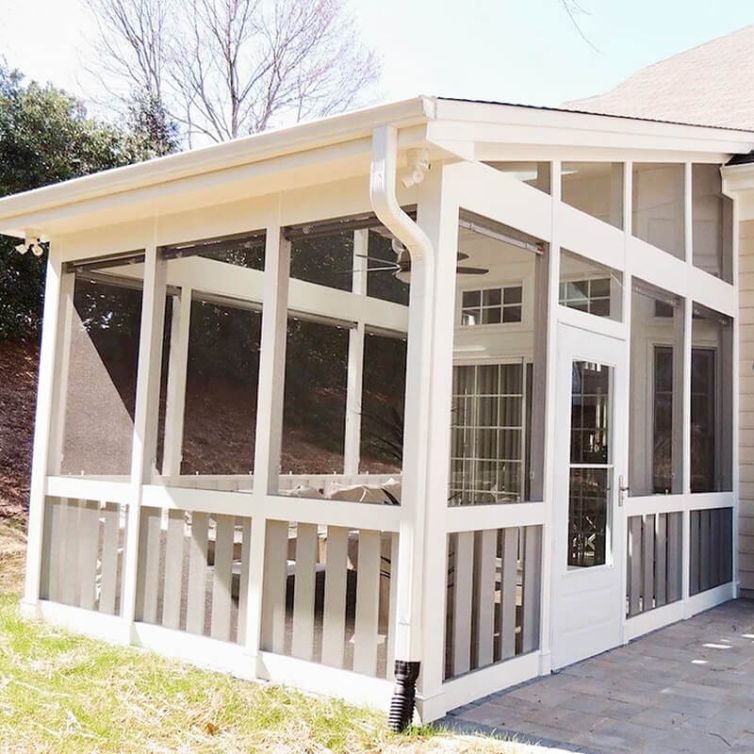 Shed Roof Screened-in Porch